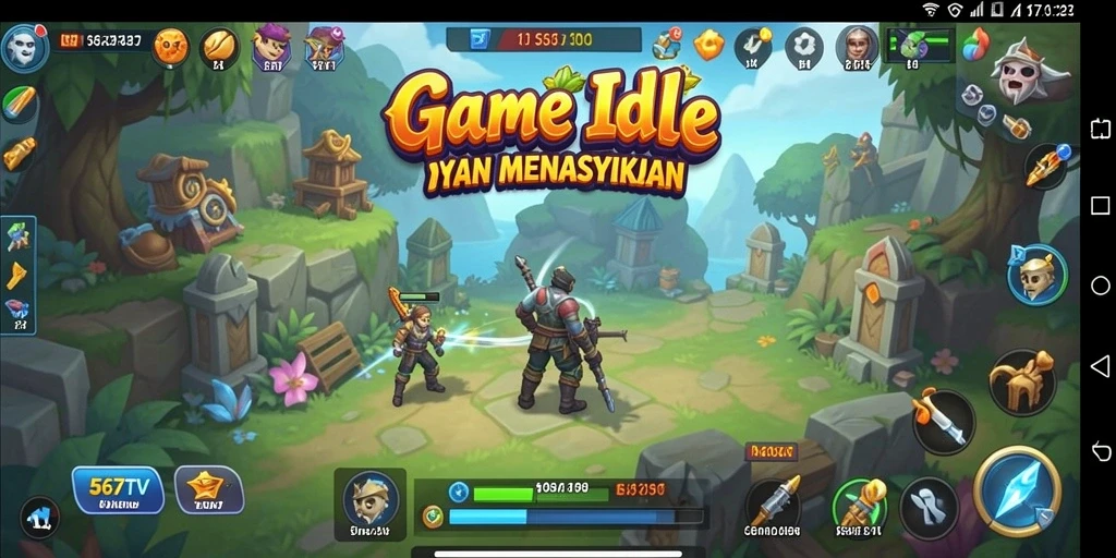 Tangkapan layar gameplay 567TV yang menunjukkan keseruan permainan Idle.