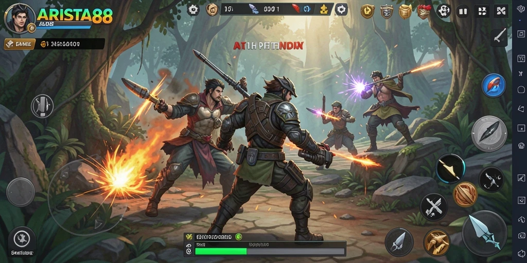 Tampilan gameplay menegangkan dari ARISTA88 yang mendebarkan.