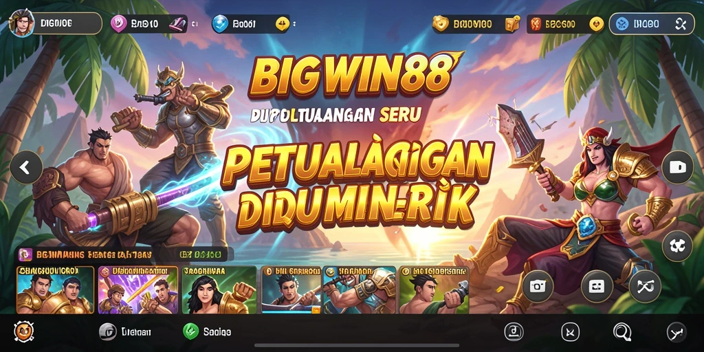 Tampilan gameplay petualangan seru dari BIGWIN88 saat menjelajah dunia fantastis.