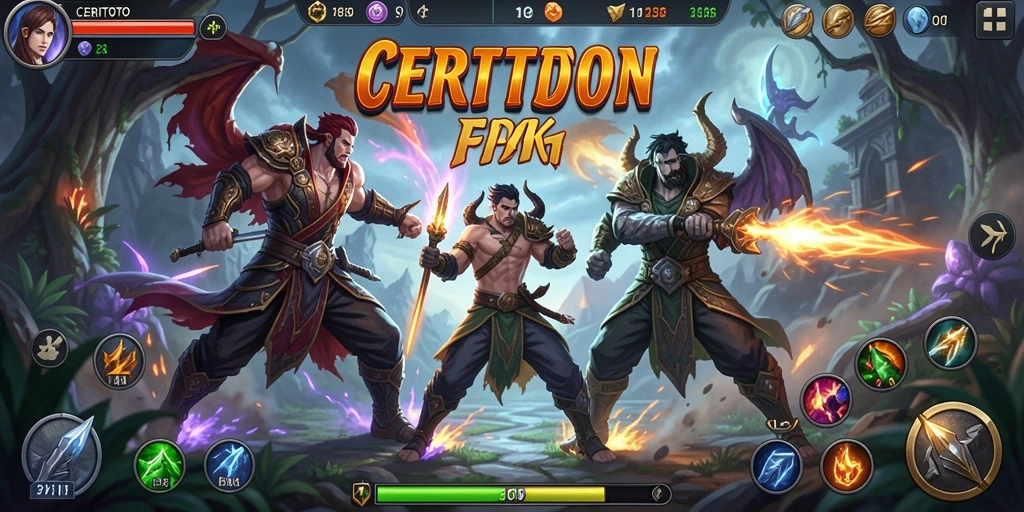 Screenshot CERITOTO menampilkan karakter bertarung dengan aksi mendebarkan.