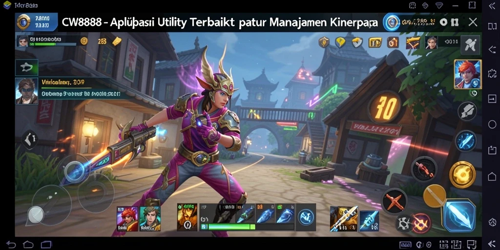 Tampilan utama CW8888 yang menunjukkan berbagai fitur Utility.