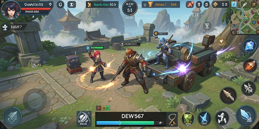 Tampilan gameplay strategis dari DEWI567 yang menegangkan dan menantang.