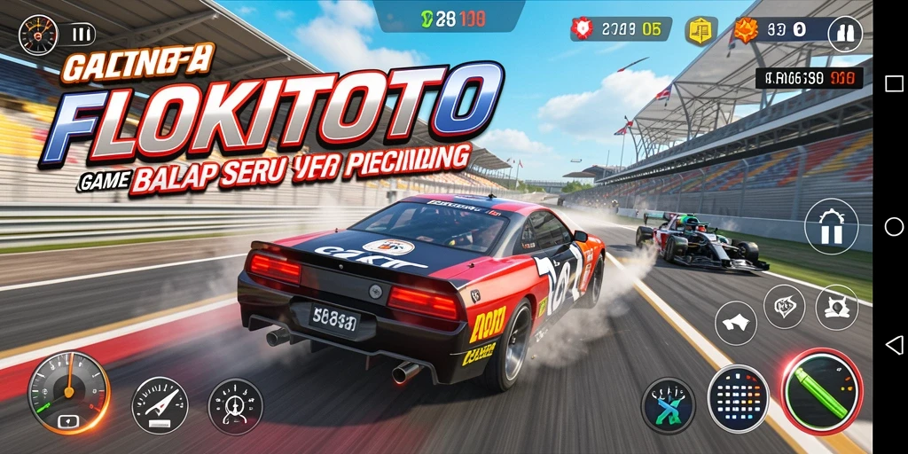 Screenshot gameplay Racing yang menegangkan di FLOKITOTO.
