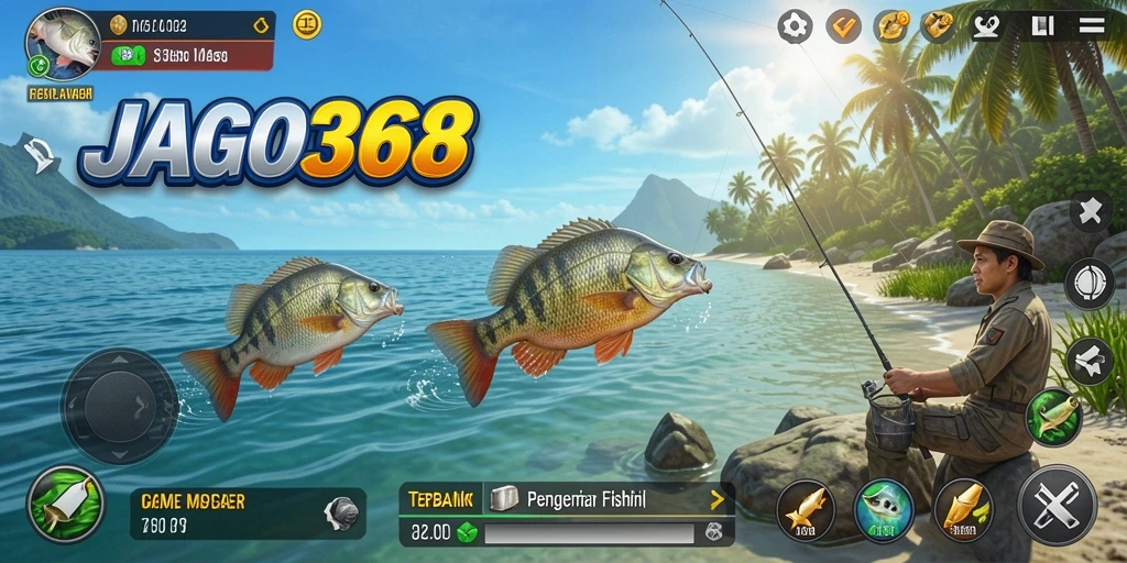 Tangkapan ikan yang realistis dalam gameplay memancing JAGO368.