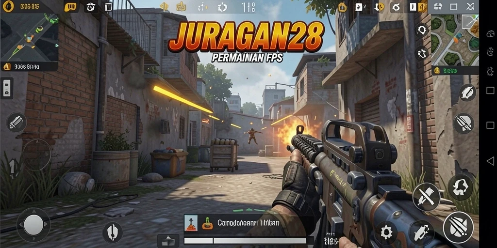 Screenshot gameplay JURAGAN28 menampilkan aksi seru di medan perang.
