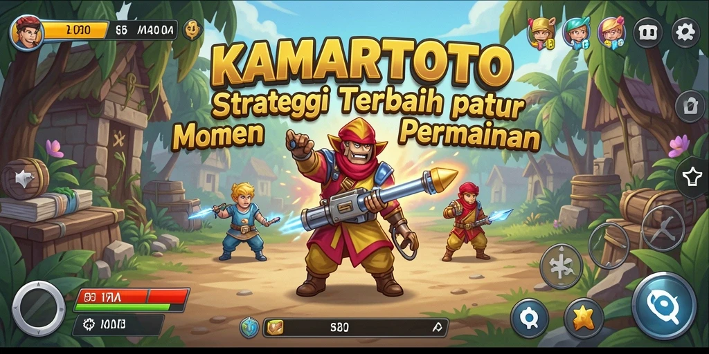Tangkapan layar KAMARTOTO menampilkan aksi strategis yang intens.