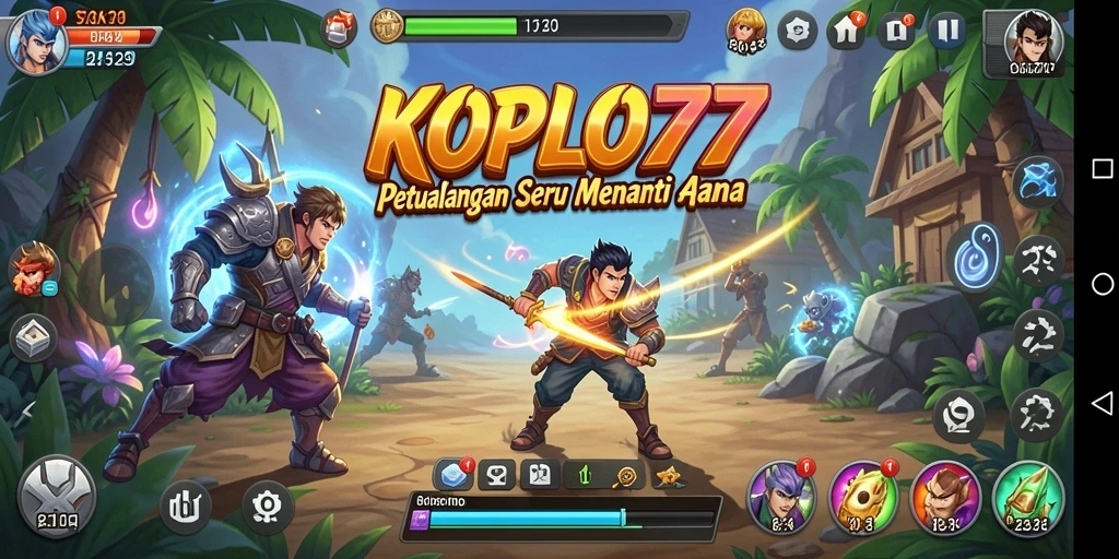 Tampilan gameplay seru di KOPLO77, menjelajahi dunia petualangan.