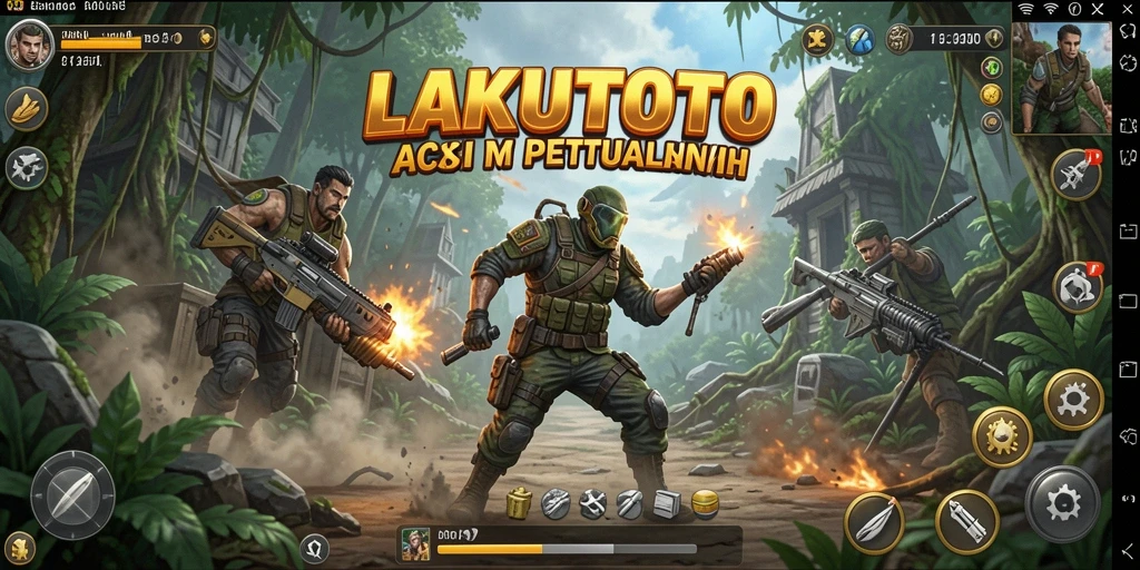Tangkapan layar menunjukkan aksi seru dalam gameplay LAKUTOTO.
