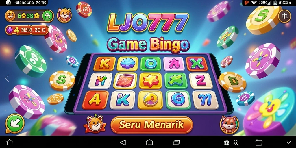 Screenshot gameplay seru dari LJO777 yang menampilkan permainan Bingo.