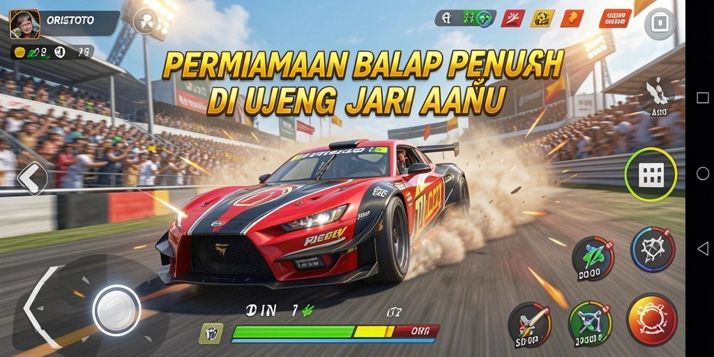 Gameplay balap seru di ORISTOTO dengan grafis terbaik.