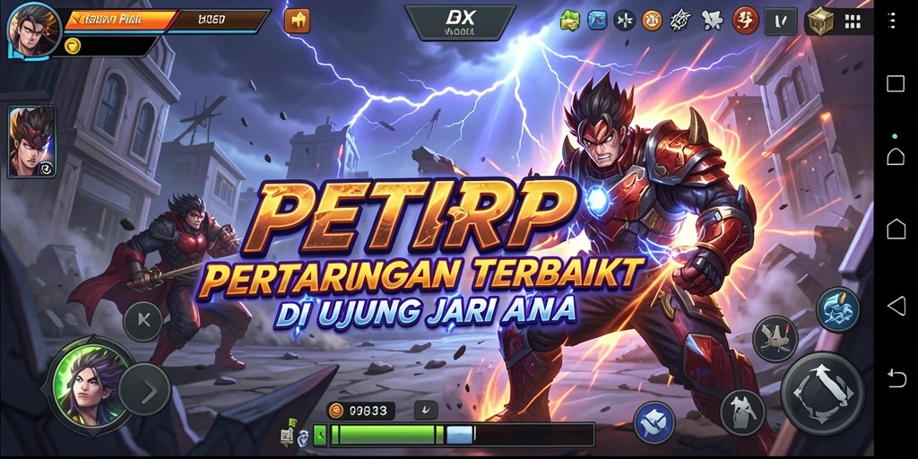Gameplay pertarungan yang seru dan mendebarkan di PETIRRP.
