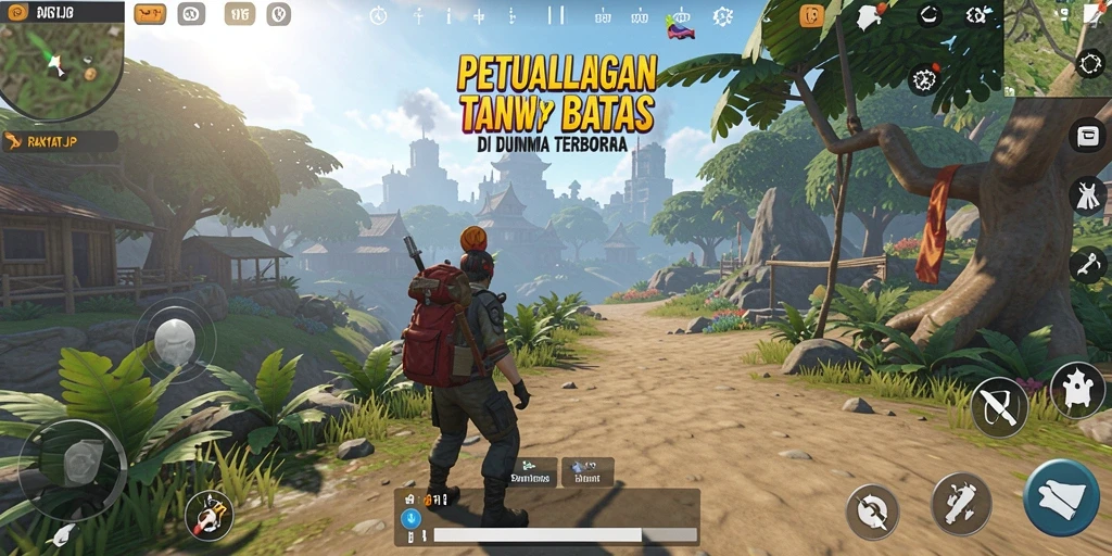 Screenshot menampilkan petualangan seru dalam dunia terbuka RAKYATJP.