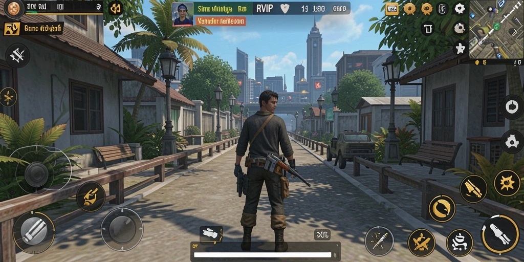 Tampilan gameplay RVIP yang menarik dengan interaksi sosial.