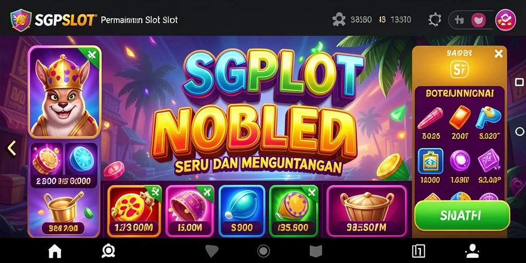 Screenshot menunjukkan keseruan dan gameplay menarik dari SGPSLOT.