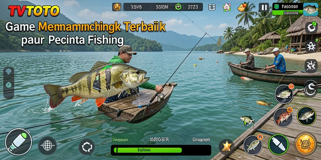 Tangkapan ikan yang luar biasa dalam gameplay TVTOTO.