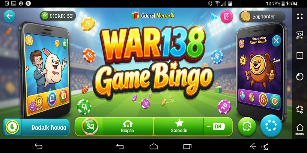 Tampilan gameplay seru dari WAR138 yang penuh dengan keseruan Bingo.
